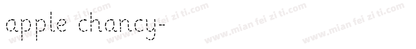 apple chancy字体转换